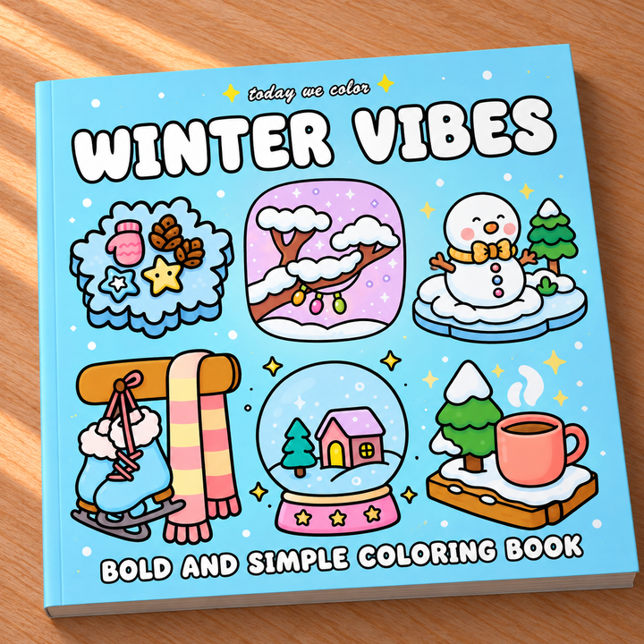 Winter Vibes Coloring Book